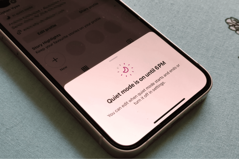 how to turn off Quiet Mode on Instagram