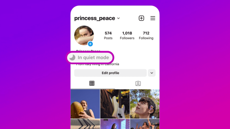 how to turn off Quiet Mode on Instagram