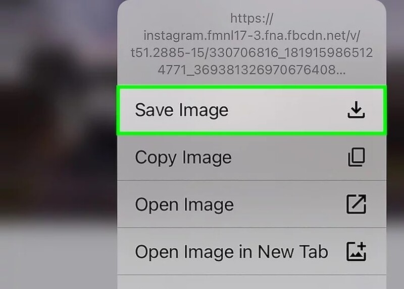 How do I save a photo from Instagram