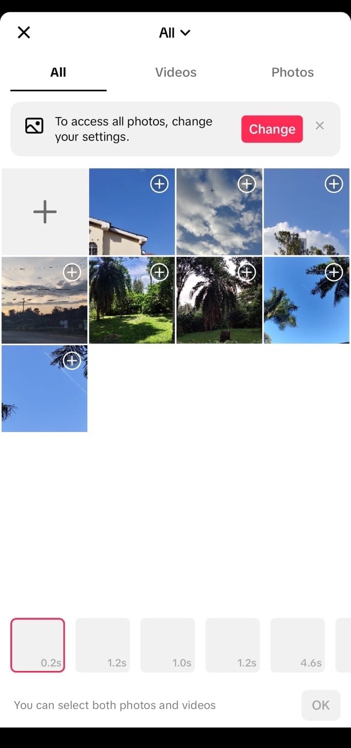 How to make a TikTok slideshow