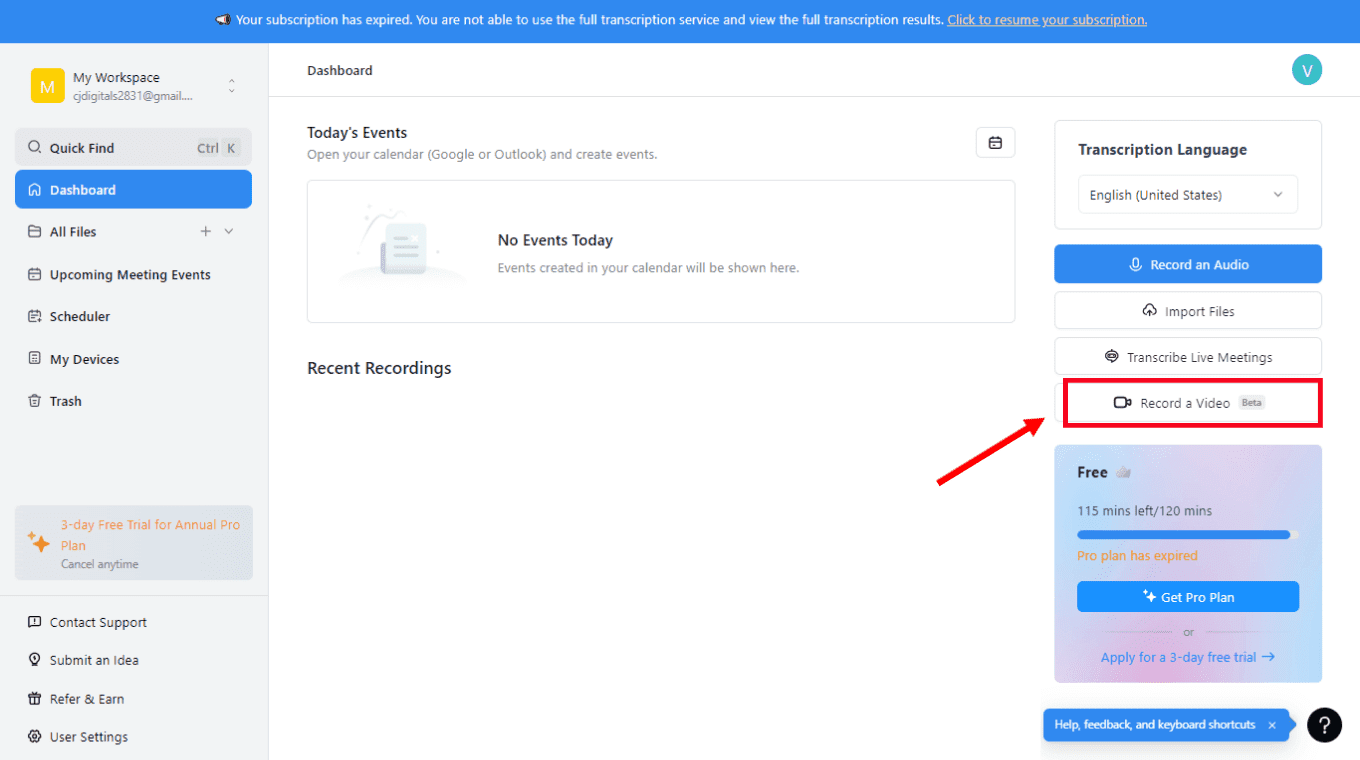 how to record a youtube video