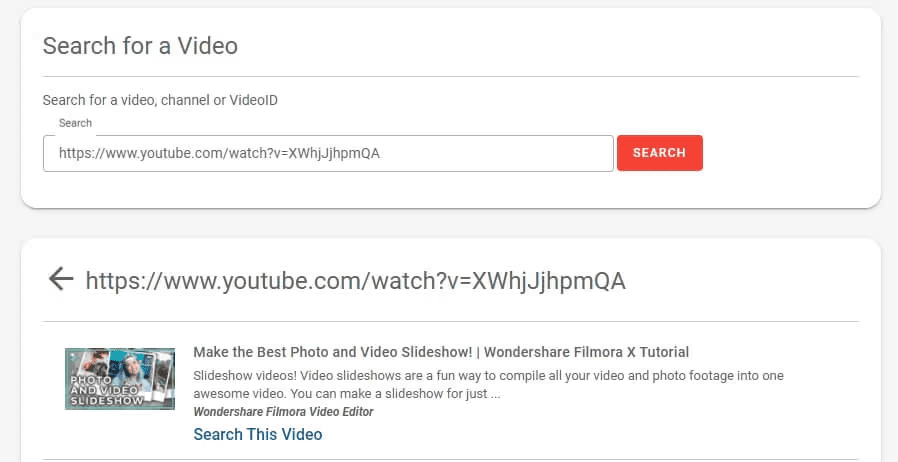 YouTube comment finder