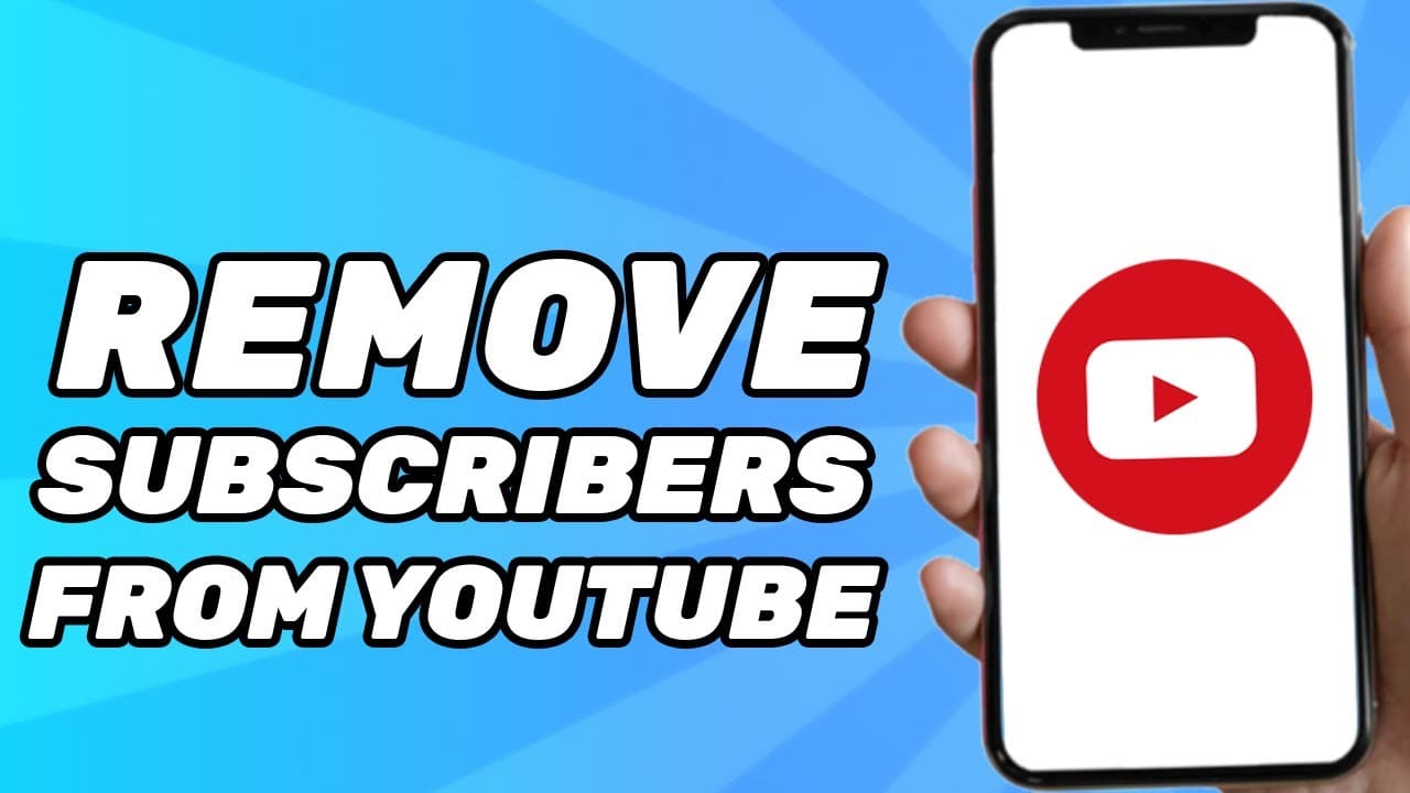 can you remove subscribers on youtube