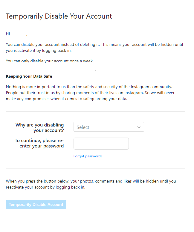 How to delete multiple Instagram accounts