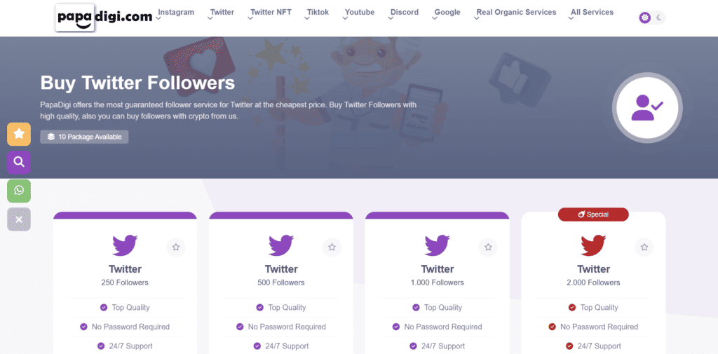 how buy twitter followers