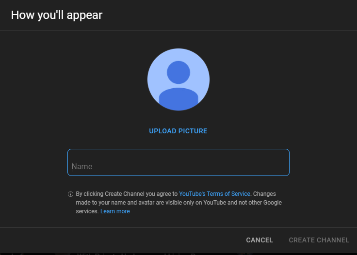 how to create channel in youtube 