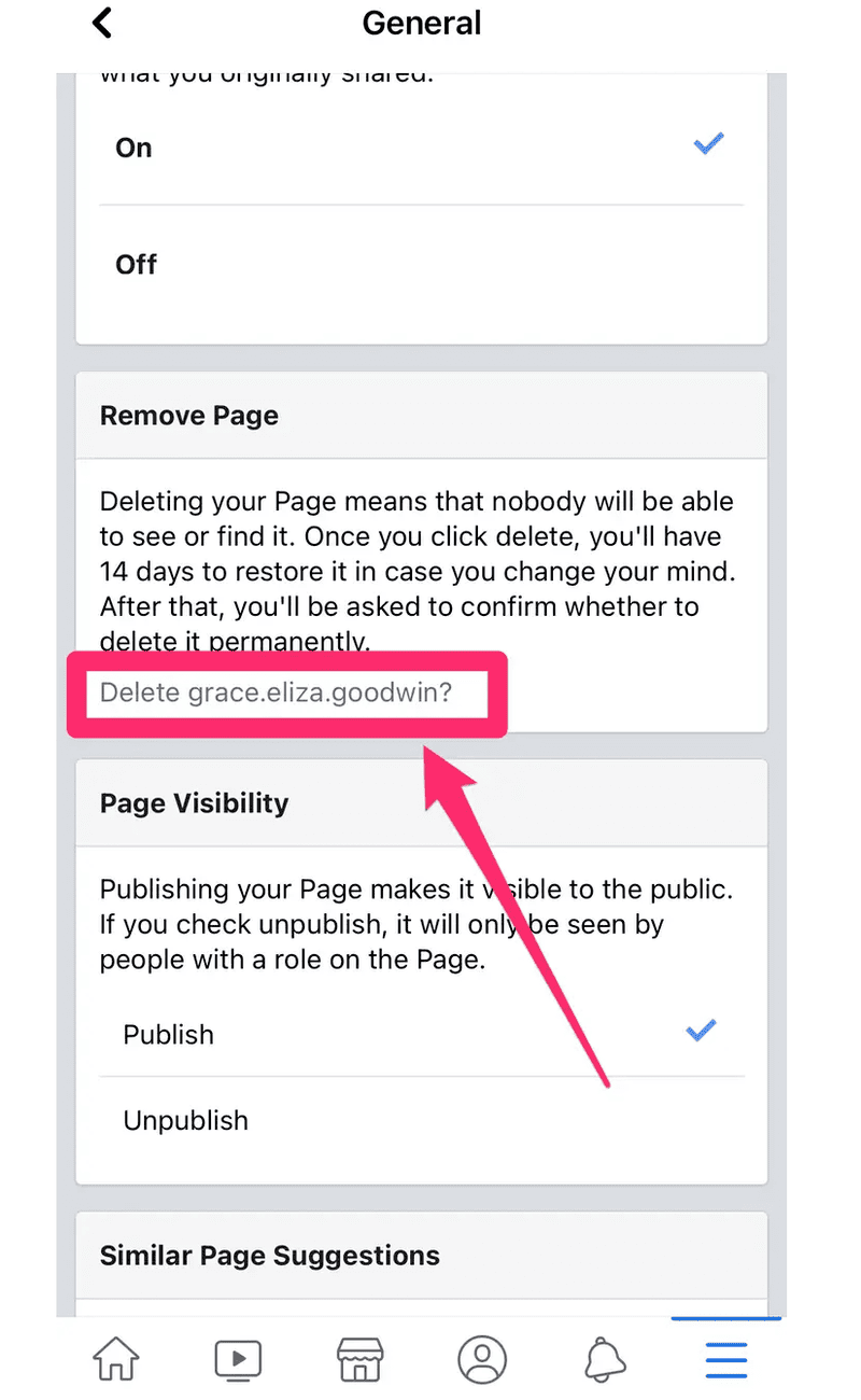 Delete Facebook page permanently
