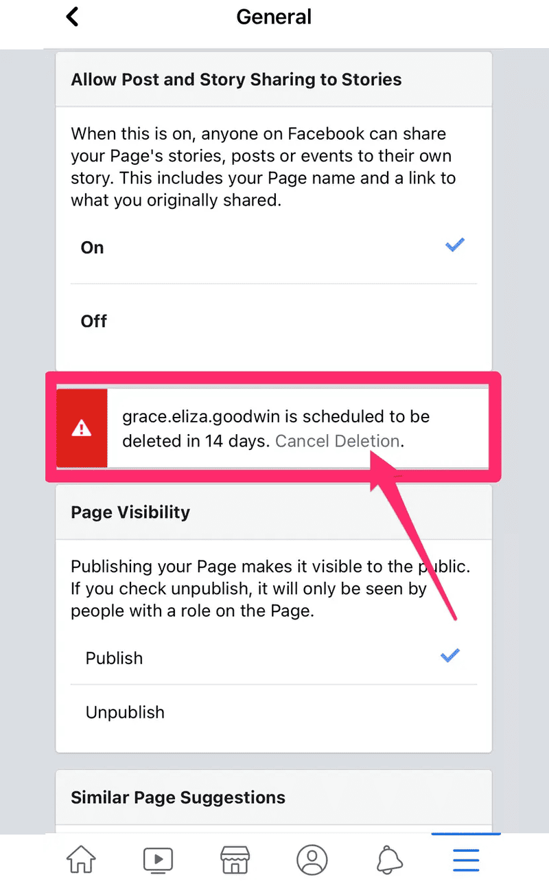 how to delete page in facebook
