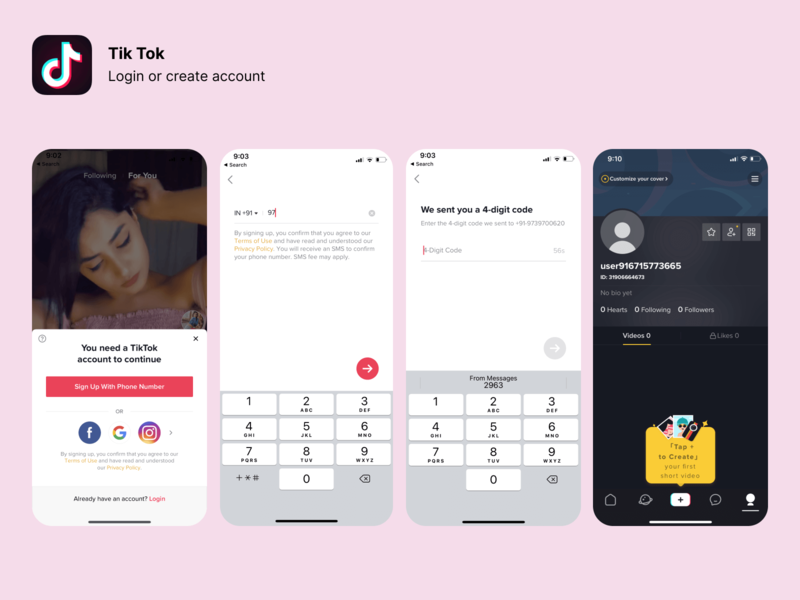 How to login to TikTok