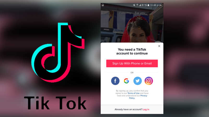 how to login to tiktok