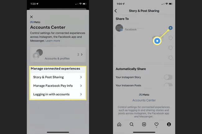 how to unlink instagram accounts
