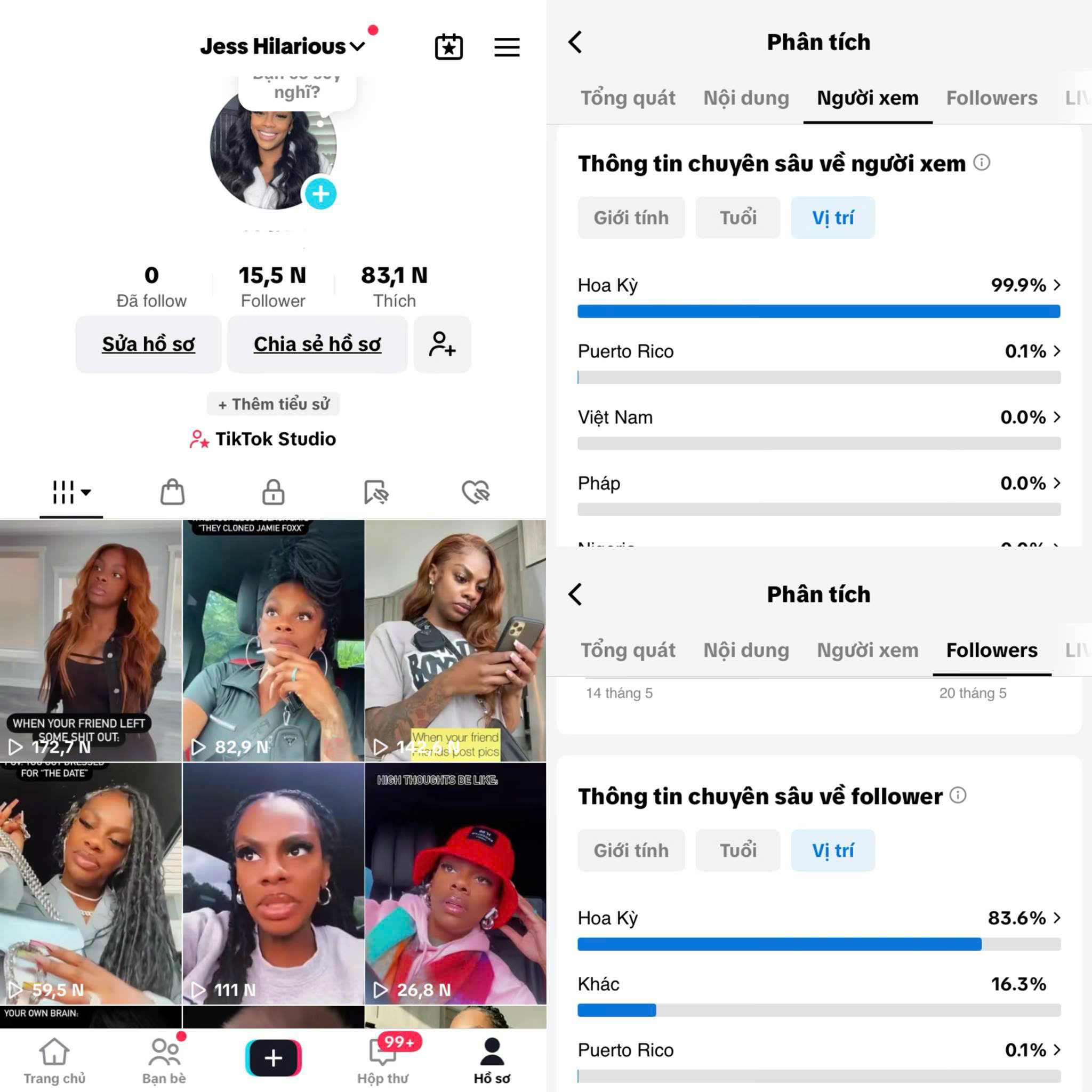US-based Tiktok Shop account  with 15.5K real follower & English content@
