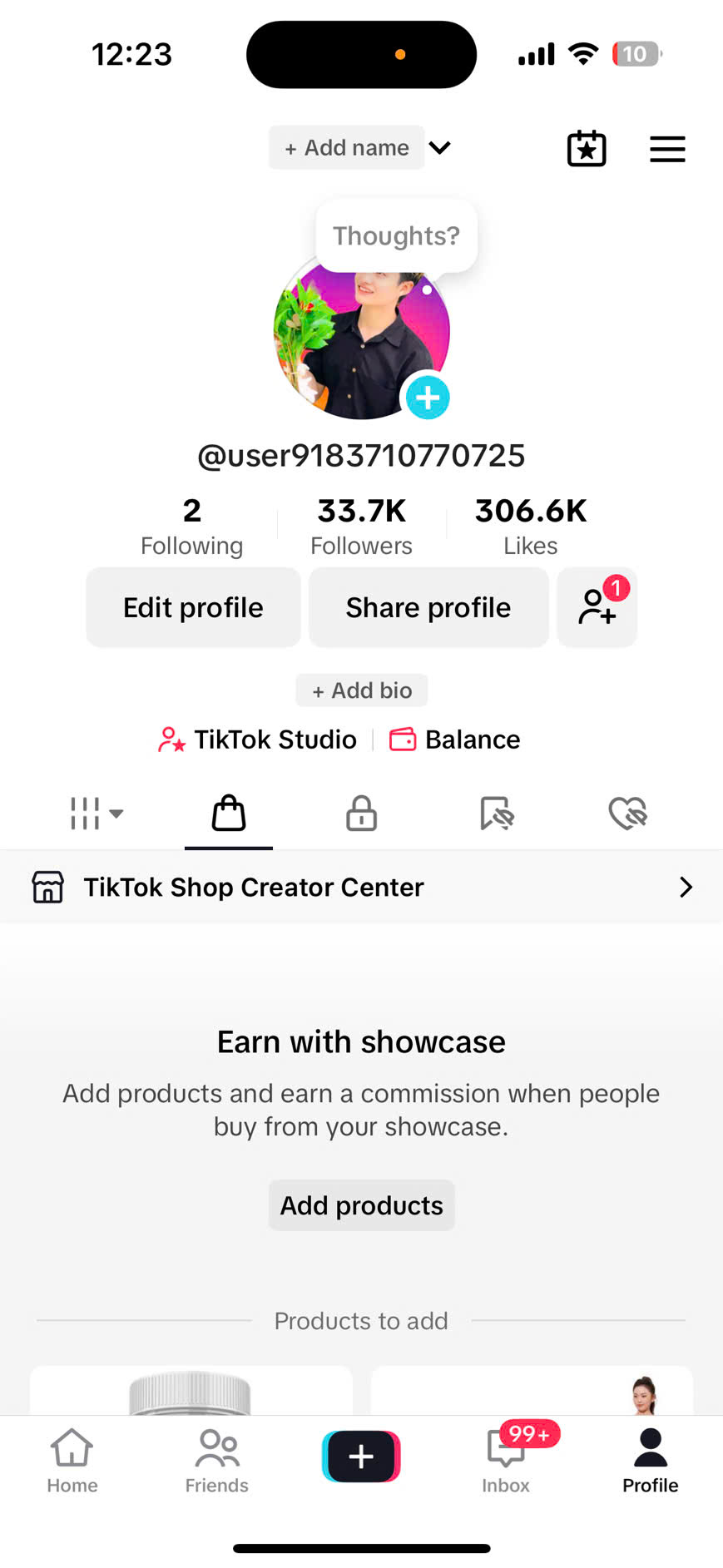 US-based Tiktok Shop account  with 30K real follower & English content